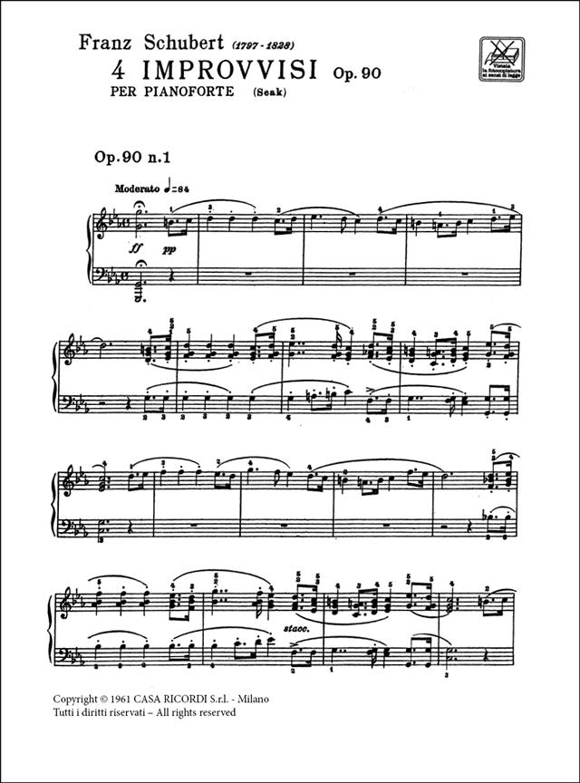 4 Improvvisi Op. 90 D. 899 - pro klavír